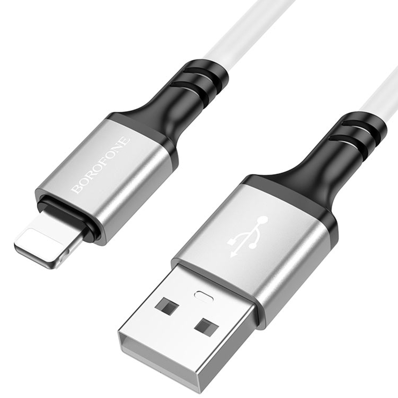 Дата кабель Borofone BX83 Famous USB to Lightning 2.4A (1m) на малюнкі №2