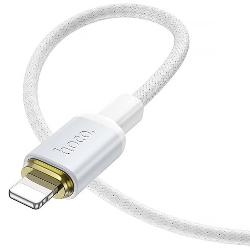 Дата кабель Hoco X128 Benefit USB to Lightning 12W (1m), White 2, купити оптом з доставкою