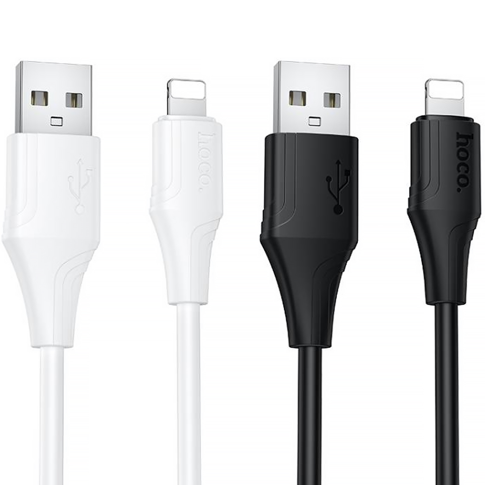 Уцінка Дата кабель Hoco X124 Bien silicone USB to Lightning 2.4A (1m), купити оптом з доставкою
