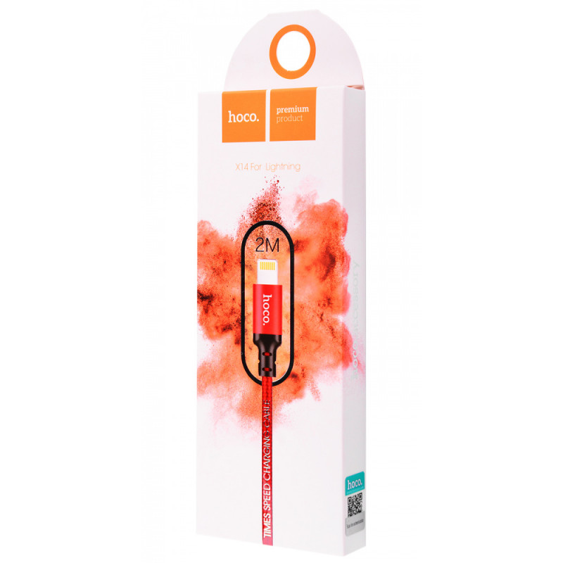Дата кабель Hoco X14 Times Speed Lightning Cable (2m) на малюнкі №1