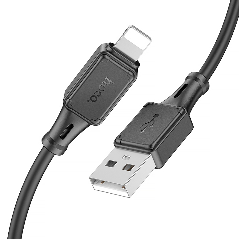 Дата кабель Hoco X101 Assistant USB to Lightning 2.4A (1m) на картинке №4