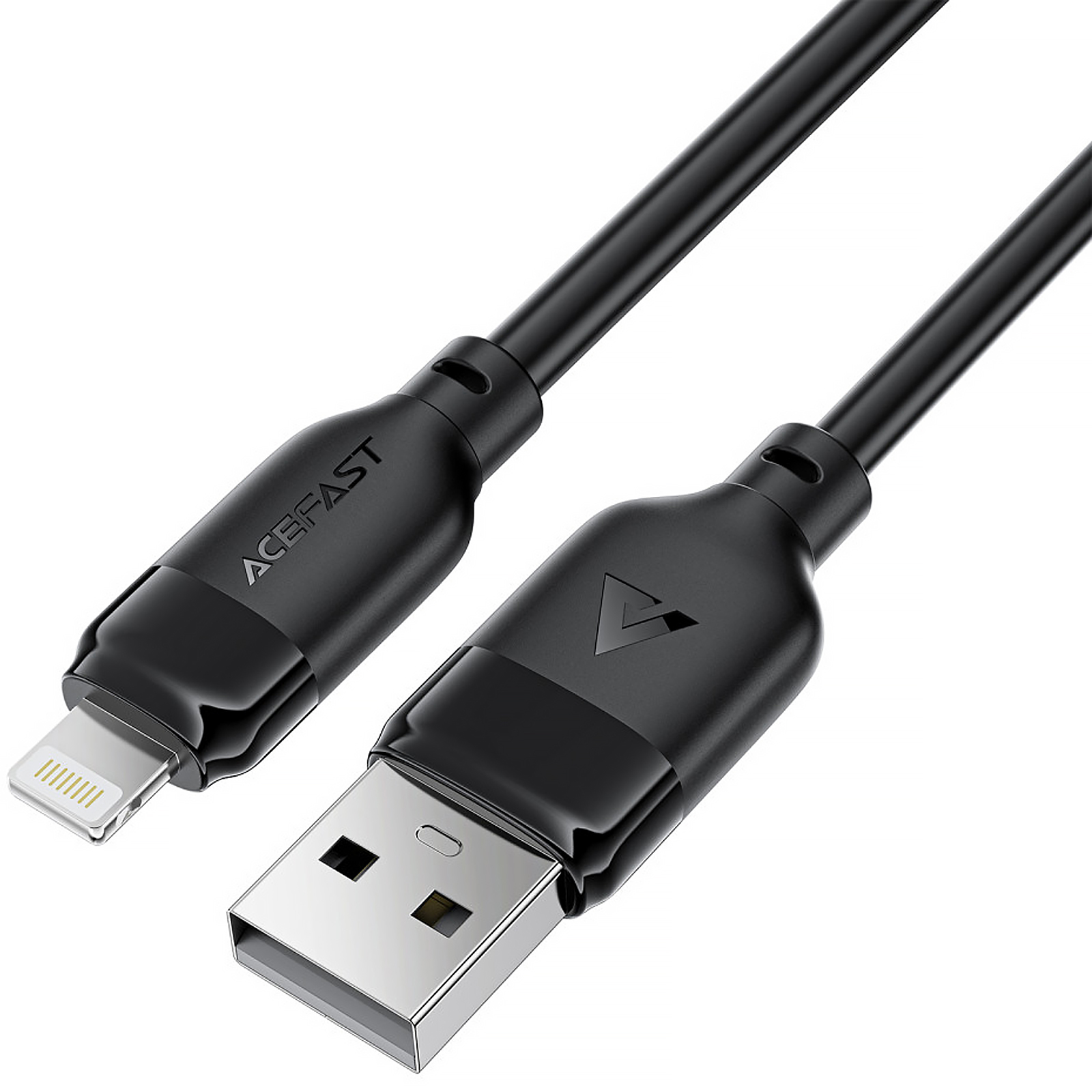 Дата кабель Acefast C16-02 USB to Lightning 2.4A (1.2m), Black 2, купить оптом с доставкой