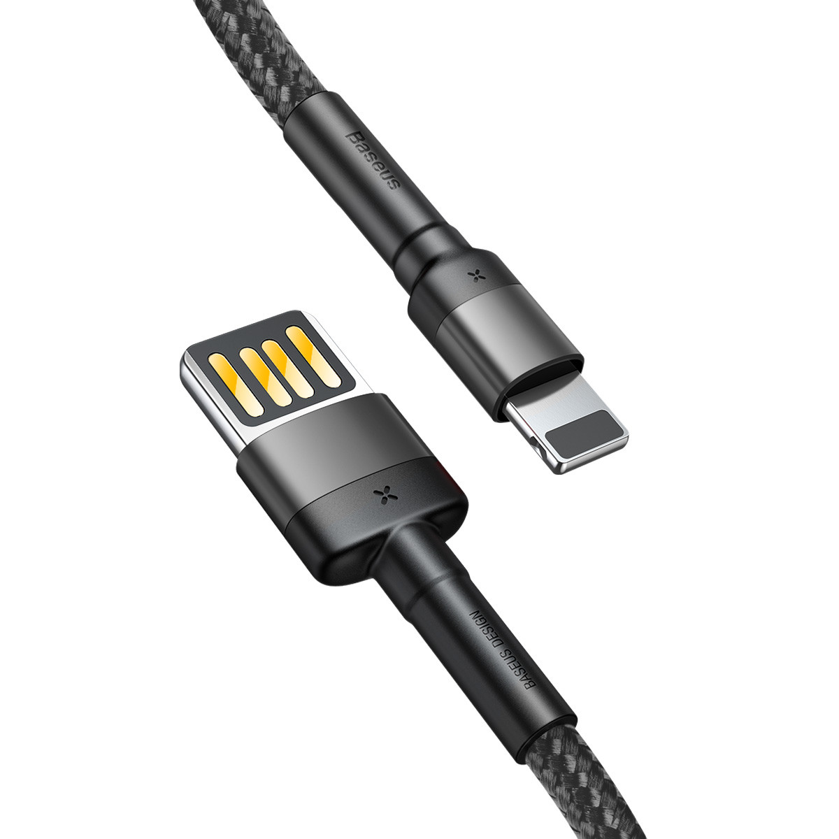 Дата кабель Baseus Cafule Lightning Cable Special Edition 2.4A (1m) (CALKLF-G) на малюнкі №1