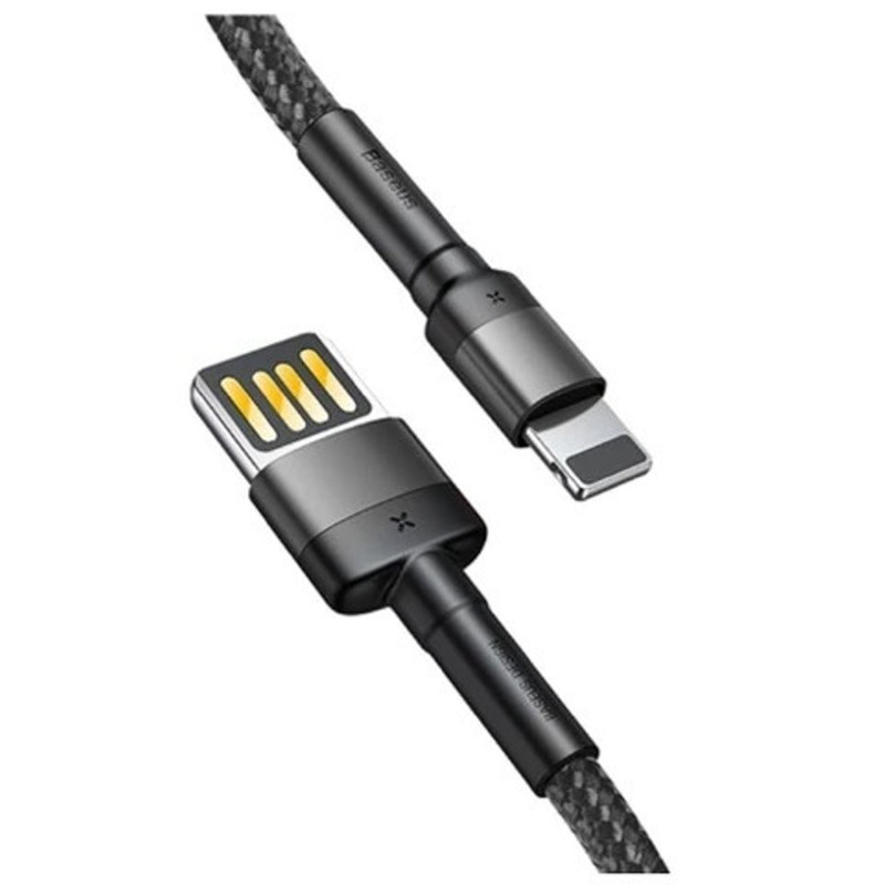 Дата кабель Baseus Cafule USB to Lightning Special Edition 1.5A (2m) (CALKLF-H), Сірий 2, купити оптом з доставкою