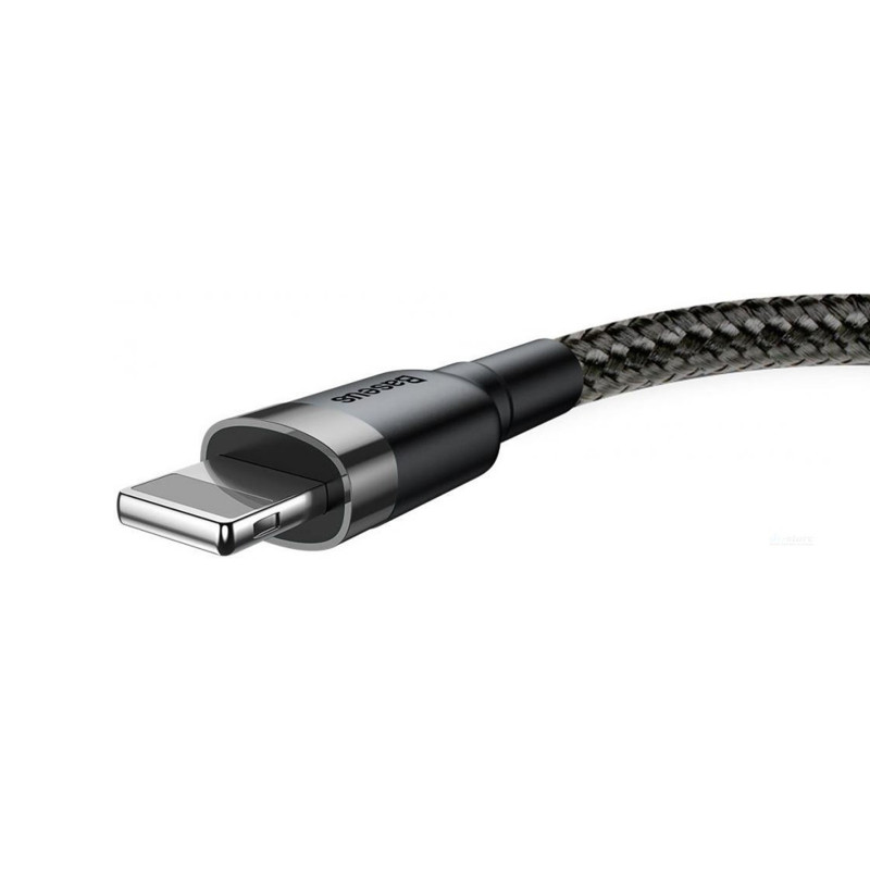 Дата кабель Baseus Cafule USB to Lightning Special Edition 1.5A (2m) (CALKLF-H), Сірий 3, купити оптом з доставкою