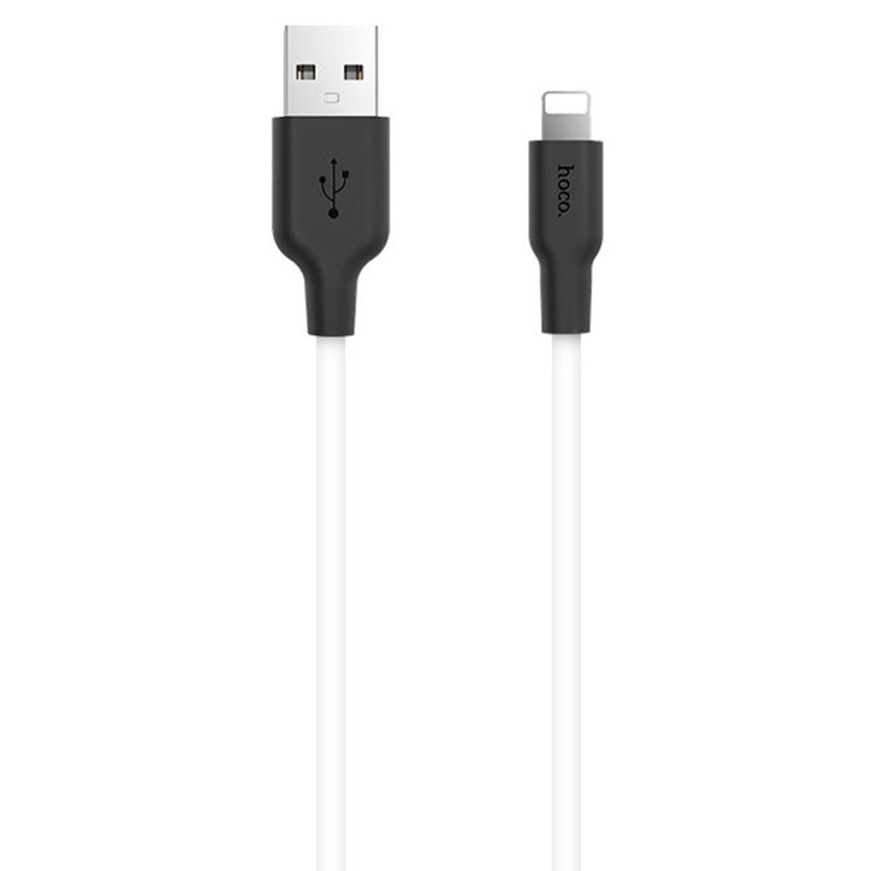 Дата кабель Hoco X21 Plus Silicone Lightning Cable (1m) на малюнкі №2