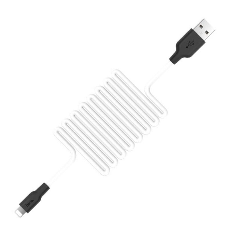 Дата кабель Hoco X21 Plus Silicone Lightning Cable (1m) на малюнкі №3