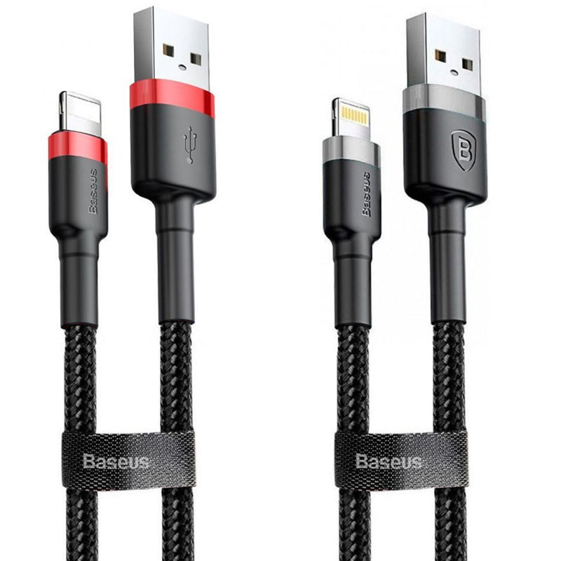 Дата кабель Baseus Cafule USB to Lightning 2.4A (1m) (CALKLF-B), купити оптом з доставкою