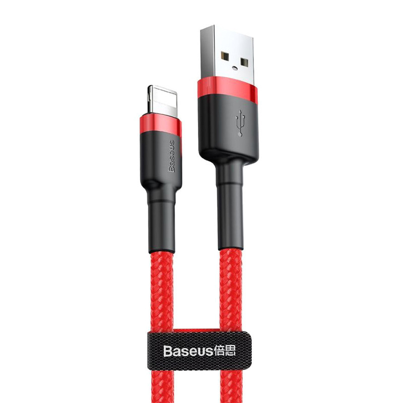Дата кабель Baseus Cafule Lightning Cable 1.5A (2m) (CALKLF-C) на малюнкі №1