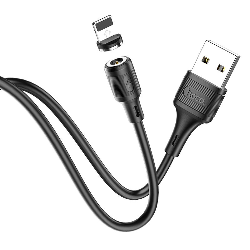 Дата кабель Hoco X52 Sereno magnetic USB to Lightning (1m) дивитися фото №5