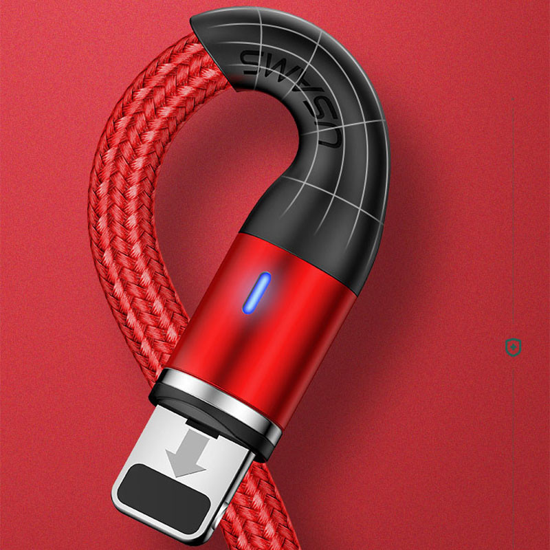 Дата кабель USAMS US-SJ333 U29 Magnetic USB to Lightning (1m) дивитися фото №8