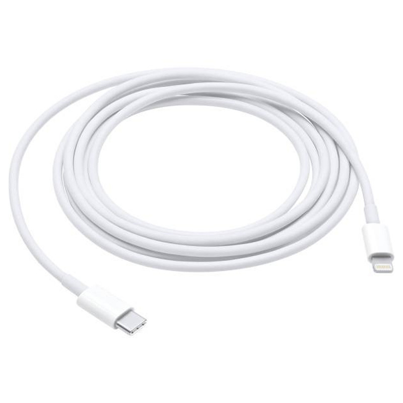 Дата кабель Foxconn для Apple iPhone USB to Lightning (AAA grade) (2m) (box, no logo) дивитися фото №2