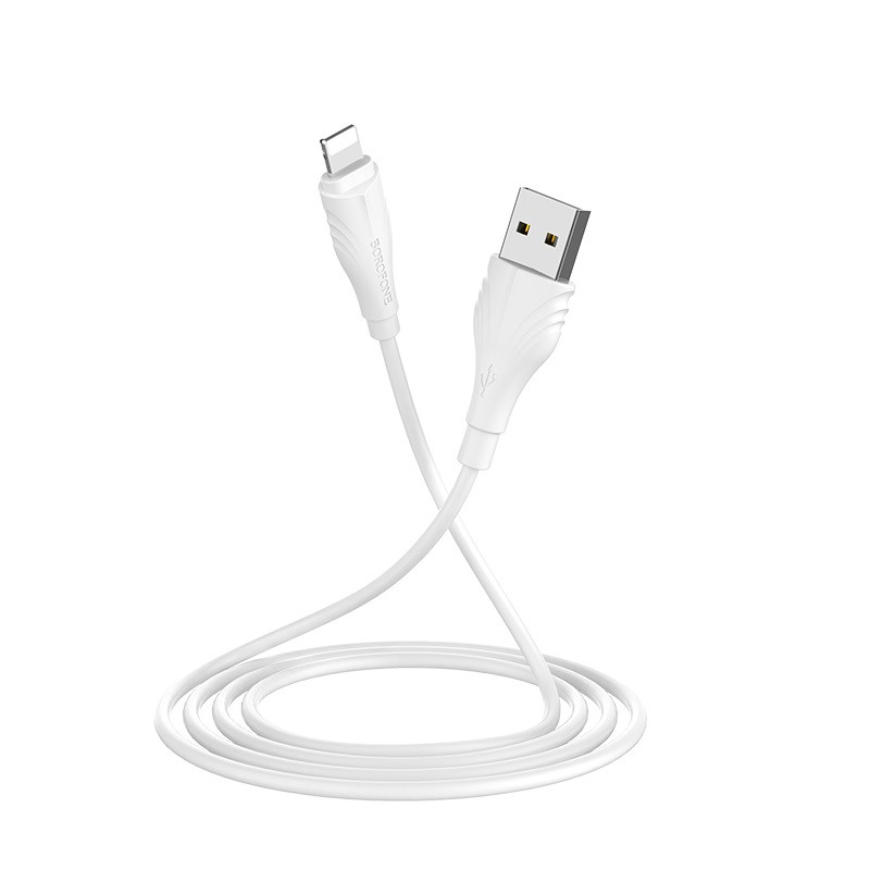 Дата кабель Borofone BX18 Optimal USB to Lightning (3m) дивитися фото №4