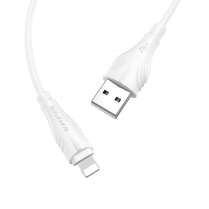 Дата кабель Borofone BX18 Optimal USB to Lightning (3m) дивитися фото №5