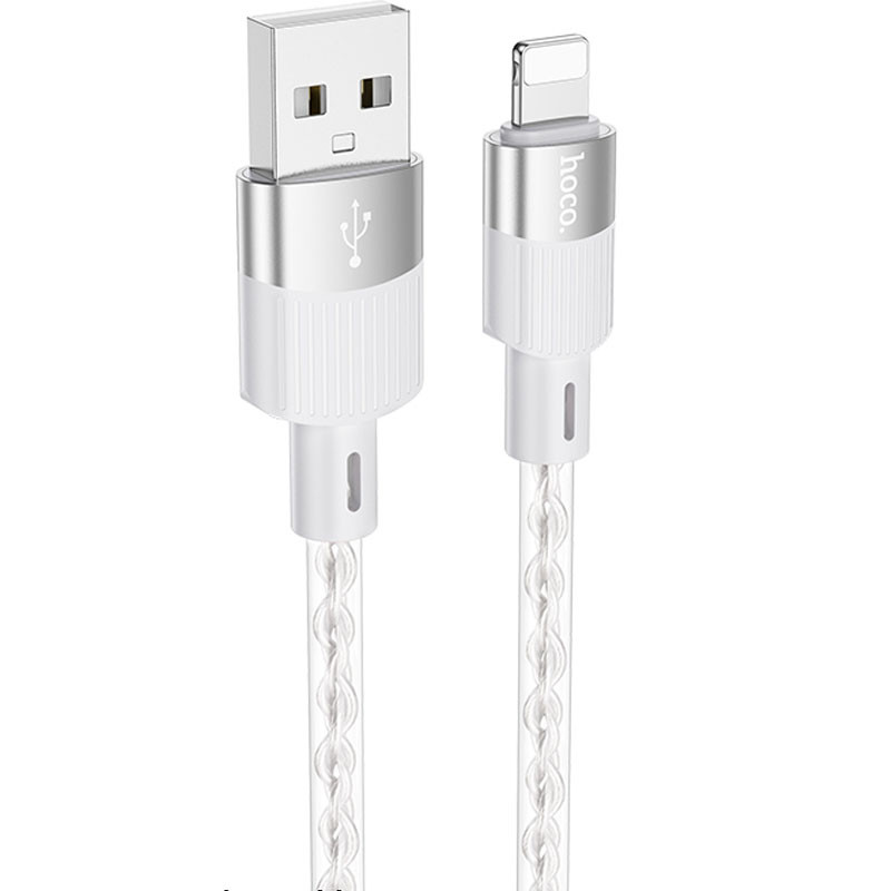 Дата кабель Hoco X99 Crystal Junction USB to Lightning (1m) на картинке №1