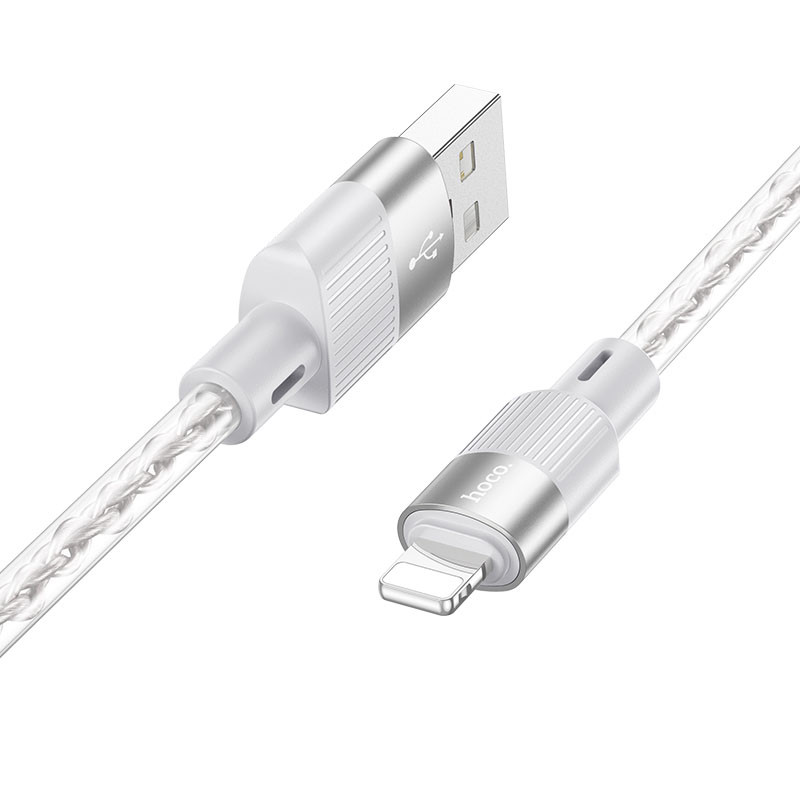 Дата кабель Hoco X99 Crystal Junction USB to Lightning (1m) на картинке №2