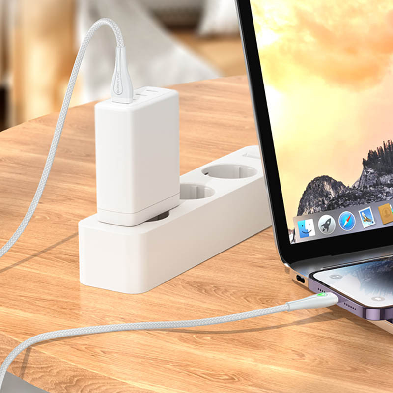 Дата кабель Borofone BX100 Advantage USB to Lightning (1m) дивитися фото №3