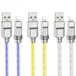 Дата кабель Hoco U113 Solid 2.4A USB to Lightning (1m)