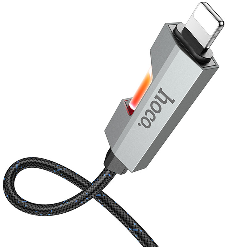 Дата кабель Hoco U123 Regent colorful 2.4A USB to Lightning (1.2m) смотреть фото №3