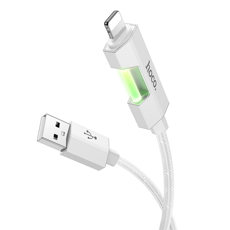 Дата кабель Hoco U123 Regent colorful 2.4A USB to Lightning (1.2m) на малюнкі №2