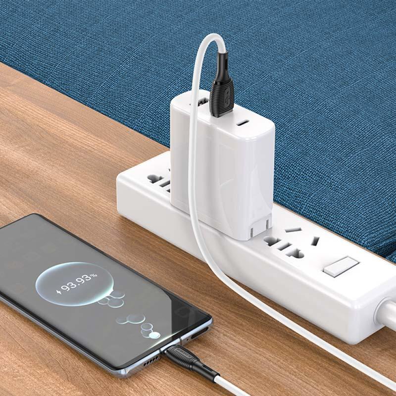 Дата кабель Borofone BX86 Advantage USB to Lightning (1m) на малюнкі №3