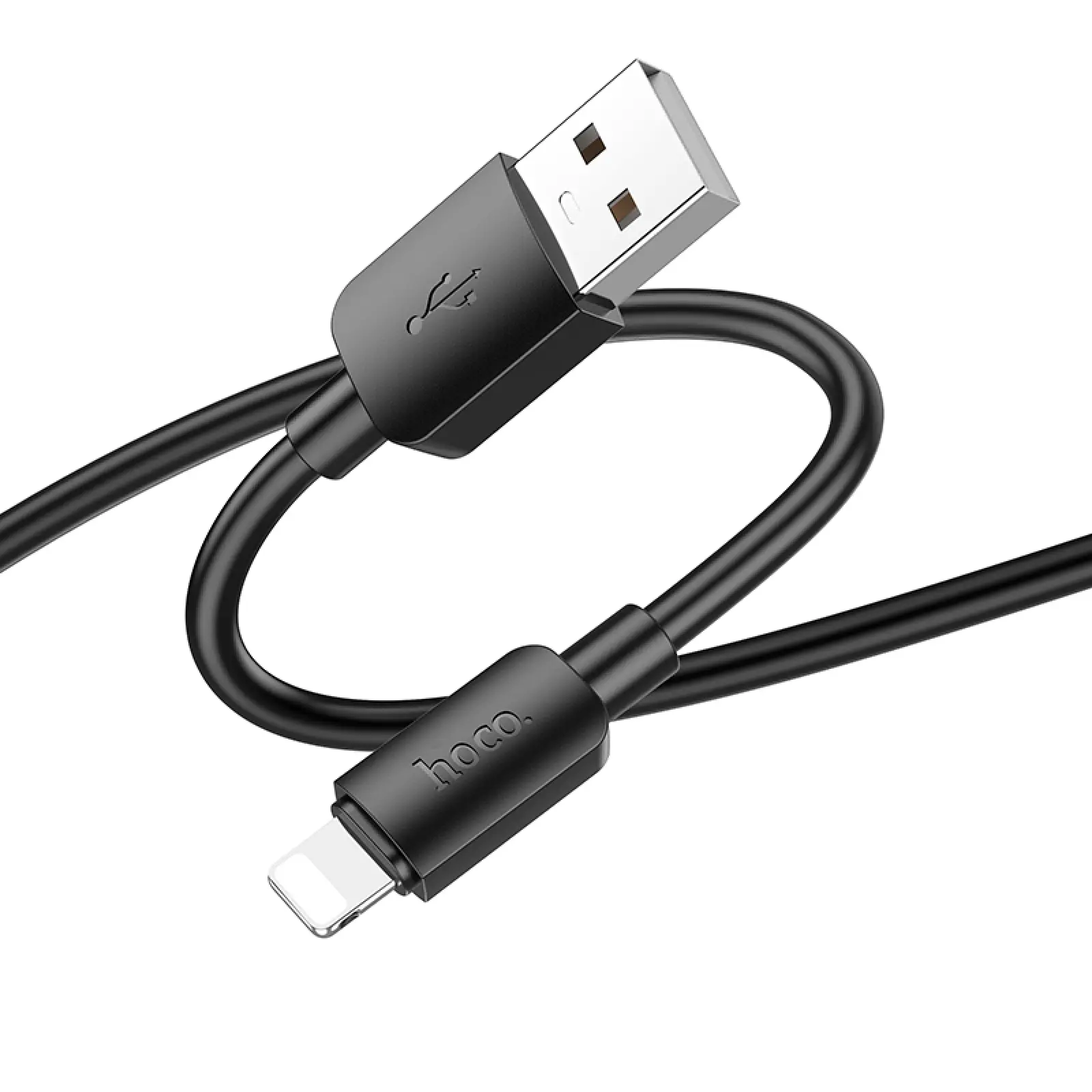 Дата кабель Hoco X96 Hyper USB to Lightning 12W (0.25m), Black 2, купить оптом с доставкой