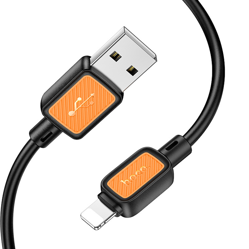 Дата кабель Hoco X108 Benefit USB to Lightning 2.4A (1m) на малюнкі №2