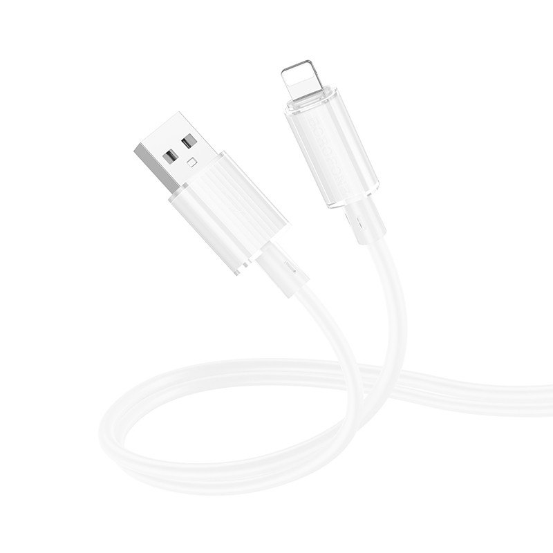 Дата кабель Borofone BX112 Lemon USB to Lightning 2.4A (1m) на малюнкі №1