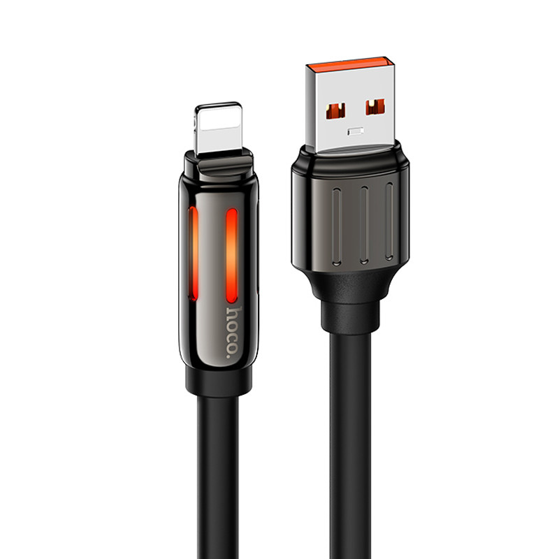 Дата кабель Hoco U136 Prize USB to Lightning 2.4A (1.2m) на малюнкі №1