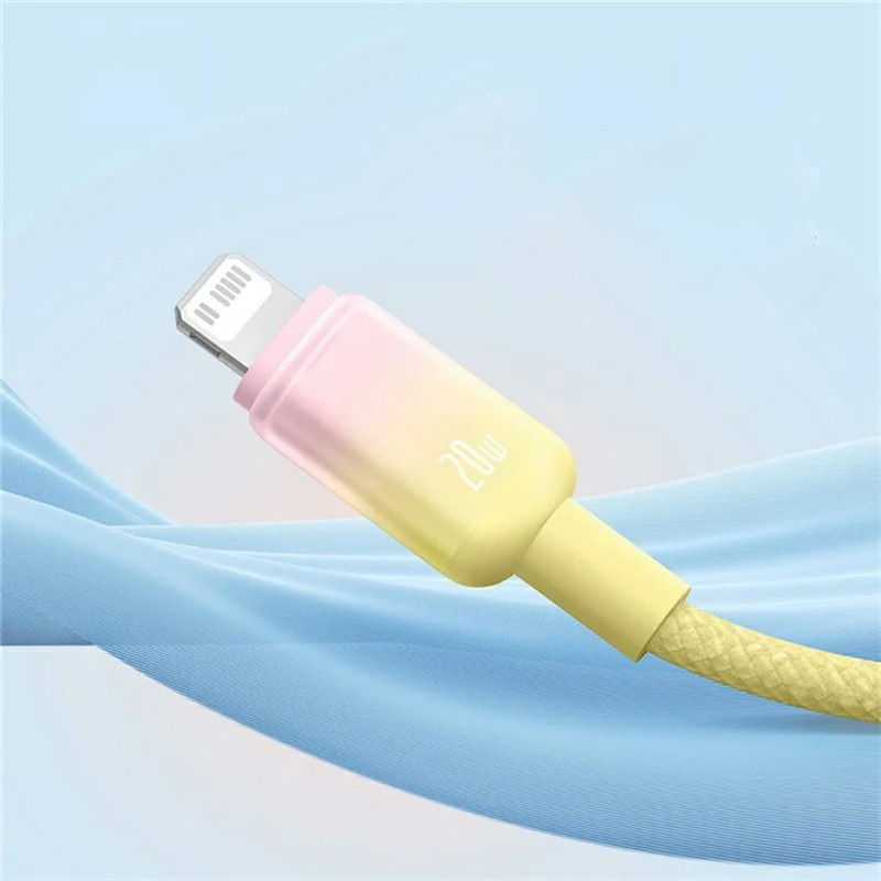 Дата кабель Baseus Discolor Series Fast Charging USB to Lightning 2.4A (1m) (P10374900) на малюнкі №2