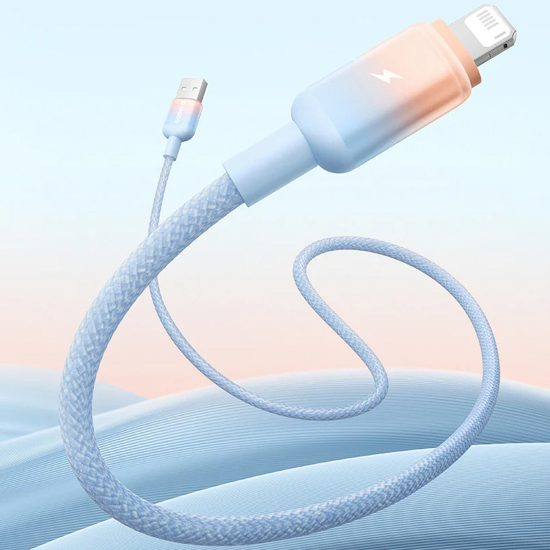 Дата кабель Baseus Discolor Series Fast Charging USB to Lightning 2.4A (1m) (P10374900) на малюнкі №2