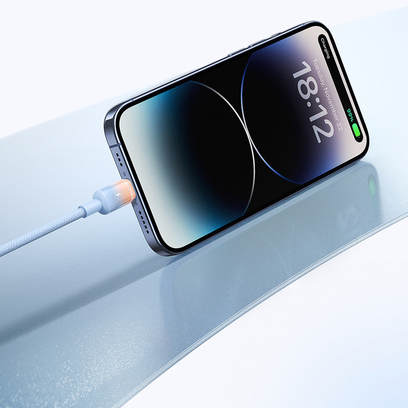 Дата кабель Baseus Discolor Series Fast Charging USB to Lightning 2.4A (1m) (P10374900) на малюнкі №4