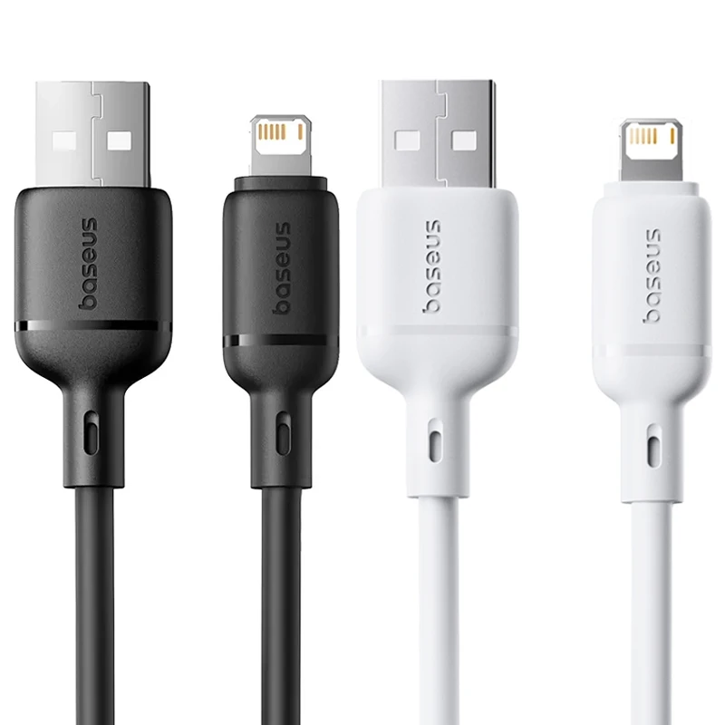 Дата кабель Baseus Silky Series OS Fast Charging USB to Lightning 2.4A (1m) (P1037770), купить оптом с доставкой