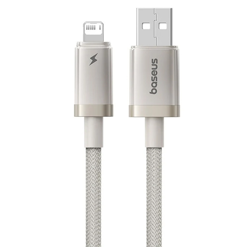 Дата кабель Baseus Titanium Alloy Fast Charging USB to Lightning 2.4A (1m) (P10378102) на малюнкі №1