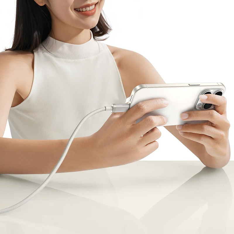 Дата кабель Baseus Titanium Alloy Fast Charging USB to Lightning 2.4A (1m) (P10378102) на малюнкі №5