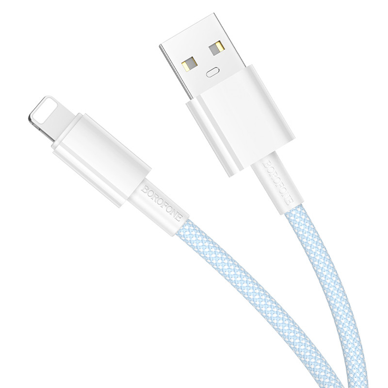 Дата кабель Borofone BX117 Source USB to Lightning 2.4A (1m) на малюнкі №2