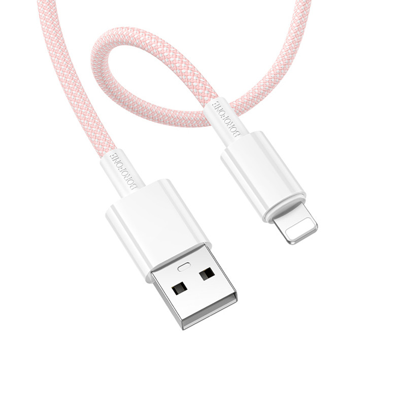 Дата кабель Borofone BX117 Source USB to Lightning 2.4A (1m) на малюнкі №2
