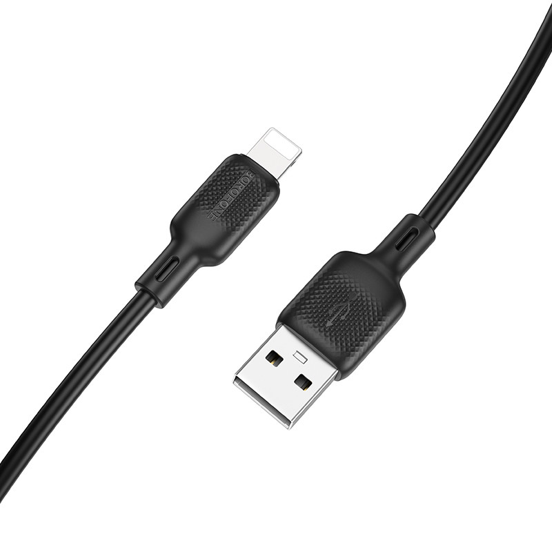 Дата кабель Borofone BX113 Lenny USB to Lightning 2.4A (2m) на малюнкі №4