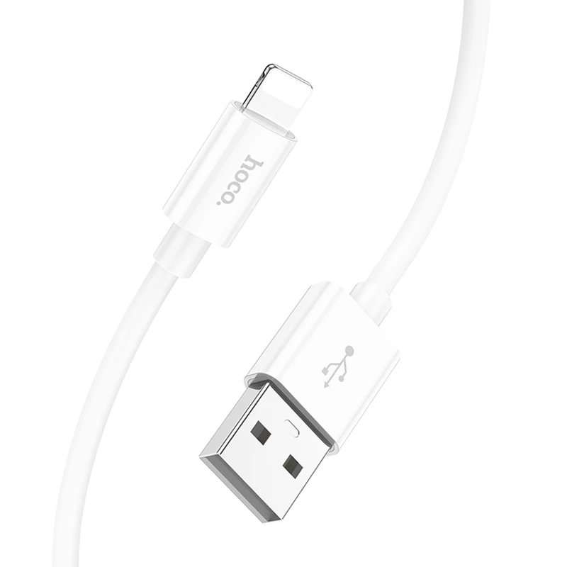 Дата кабель Hoco X87 Magic silicone USB to Lightning (1m), White 3, купить оптом с доставкой
