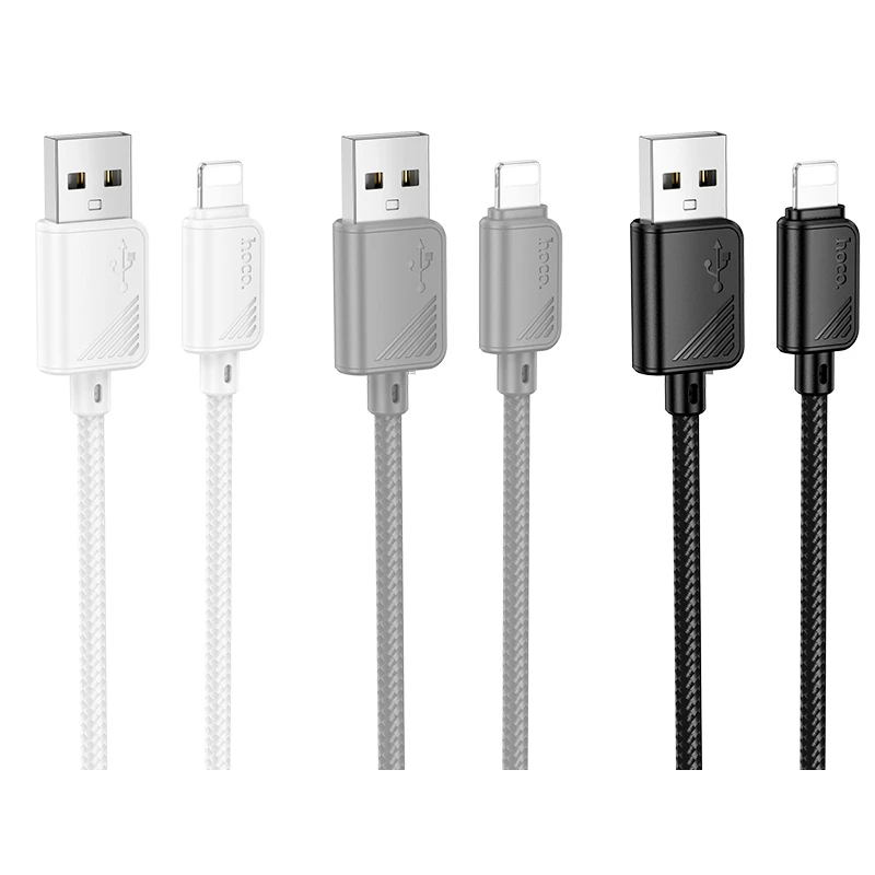 Дата кабель Hoco X113 Beneficio USB to Lightning (1m), купить оптом с доставкой
