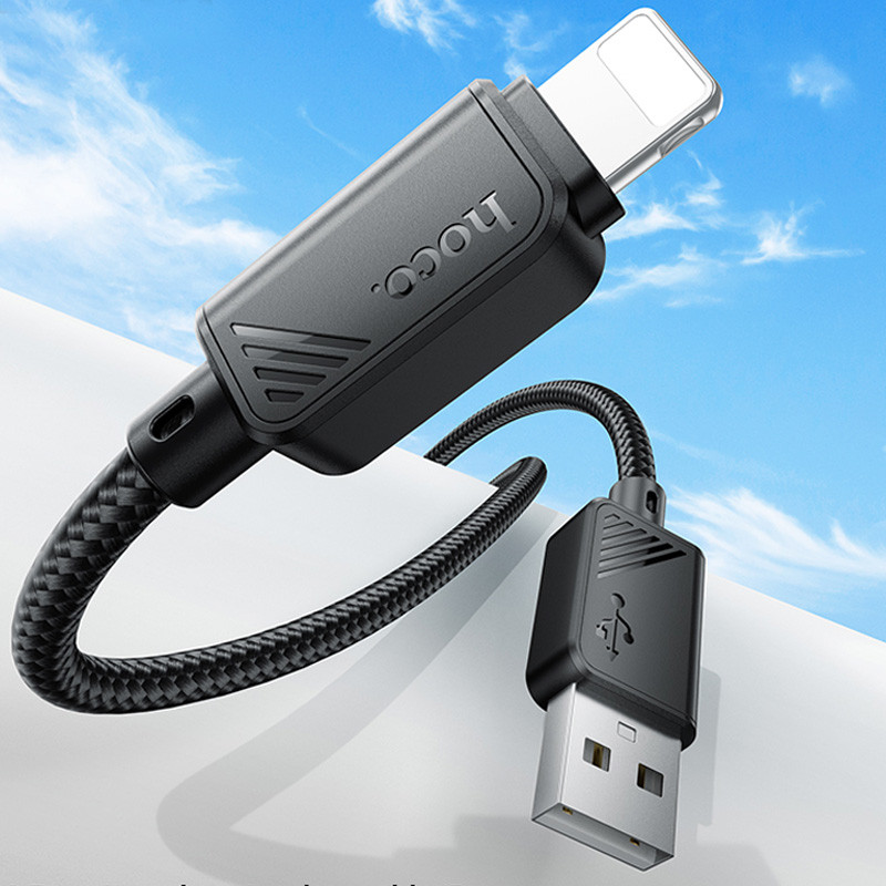 Дата кабель Hoco X113 Beneficio USB to Lightning (1m) на малюнкі №2