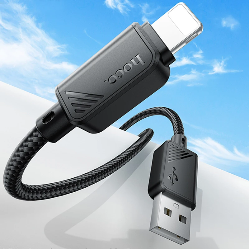 Дата кабель Hoco X113 Beneficio USB to Lightning (1m), Black 1, купить оптом с доставкой