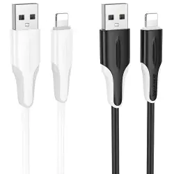 Дата кабель Borofone BX119 New USB to Lightning 2.4A (1m)