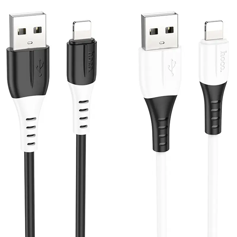 Дата кабель Hoco X82 Silicone USB to Lightning 2.4A (1m), купити оптом з доставкою