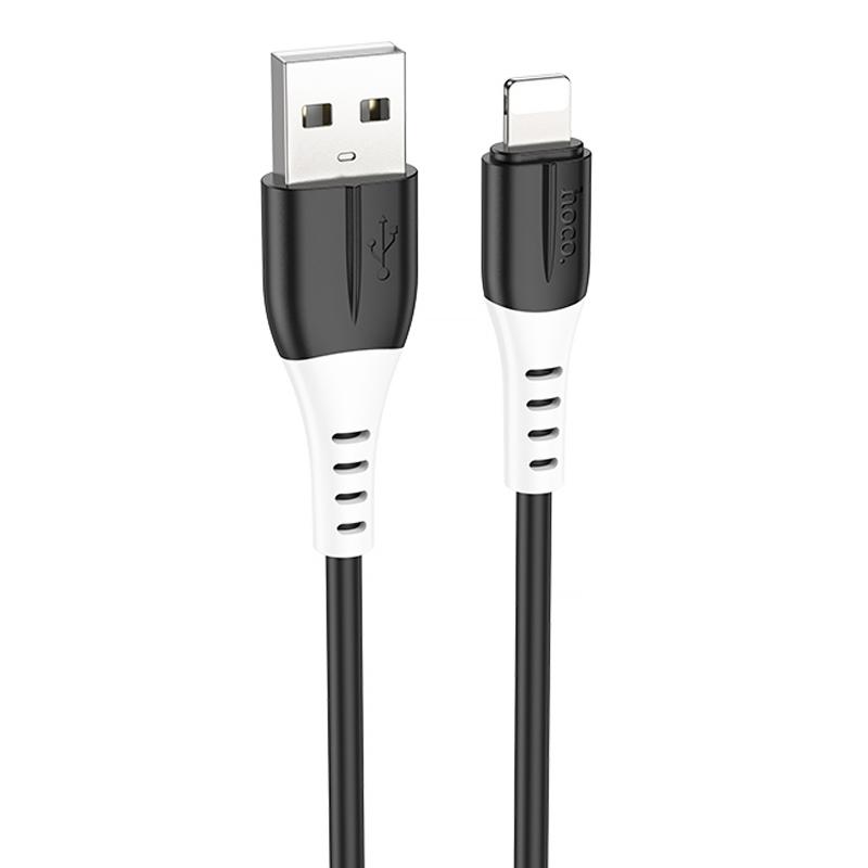 Дата кабель Hoco X82 Silicone USB to Lightning 2.4A (1m) на малюнкі №1