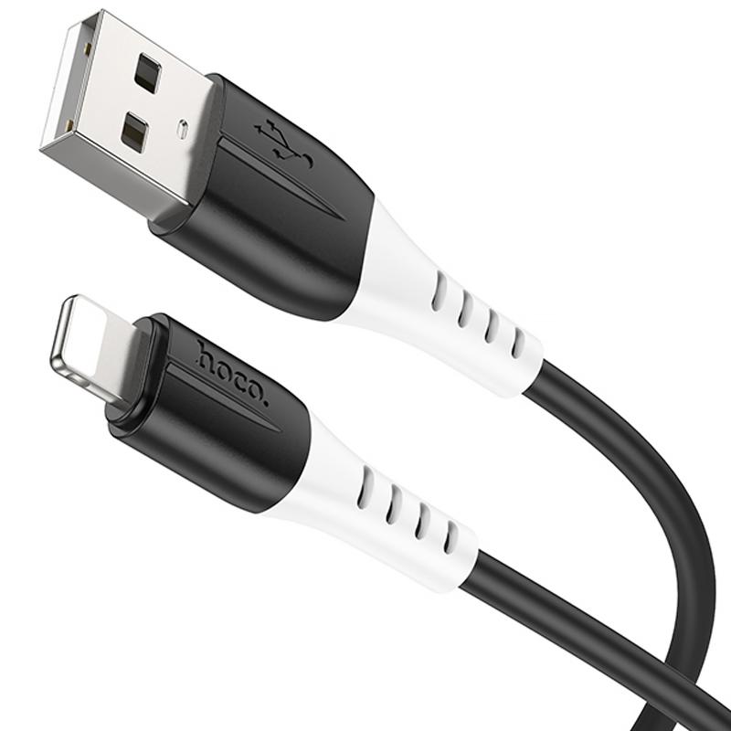 Дата кабель Hoco X82 Silicone USB to Lightning 2.4A (1m) на малюнкі №3