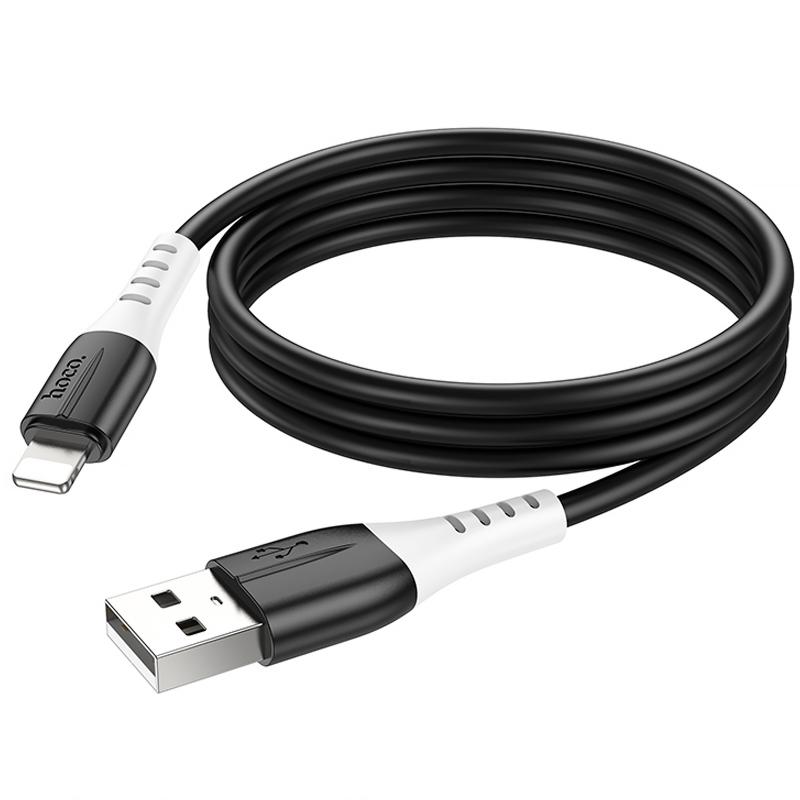 Дата кабель Hoco X82 Silicone USB to Lightning 2.4A (1m) на малюнкі №5