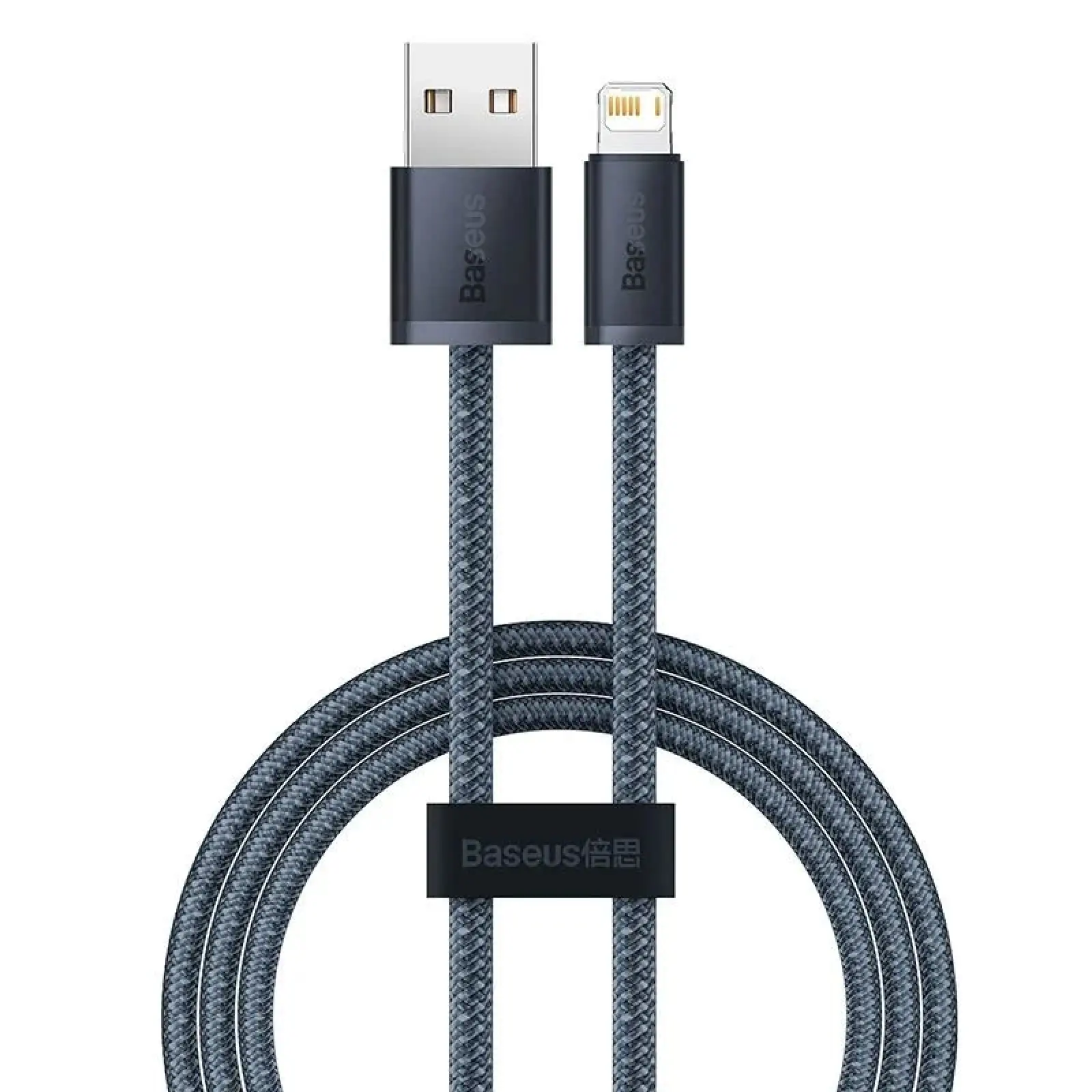 Дата кабель Baseus Dynamic Series USB to Lightning 2.4A (2m) (CALD00050), Slate Gray, купити оптом з доставкою