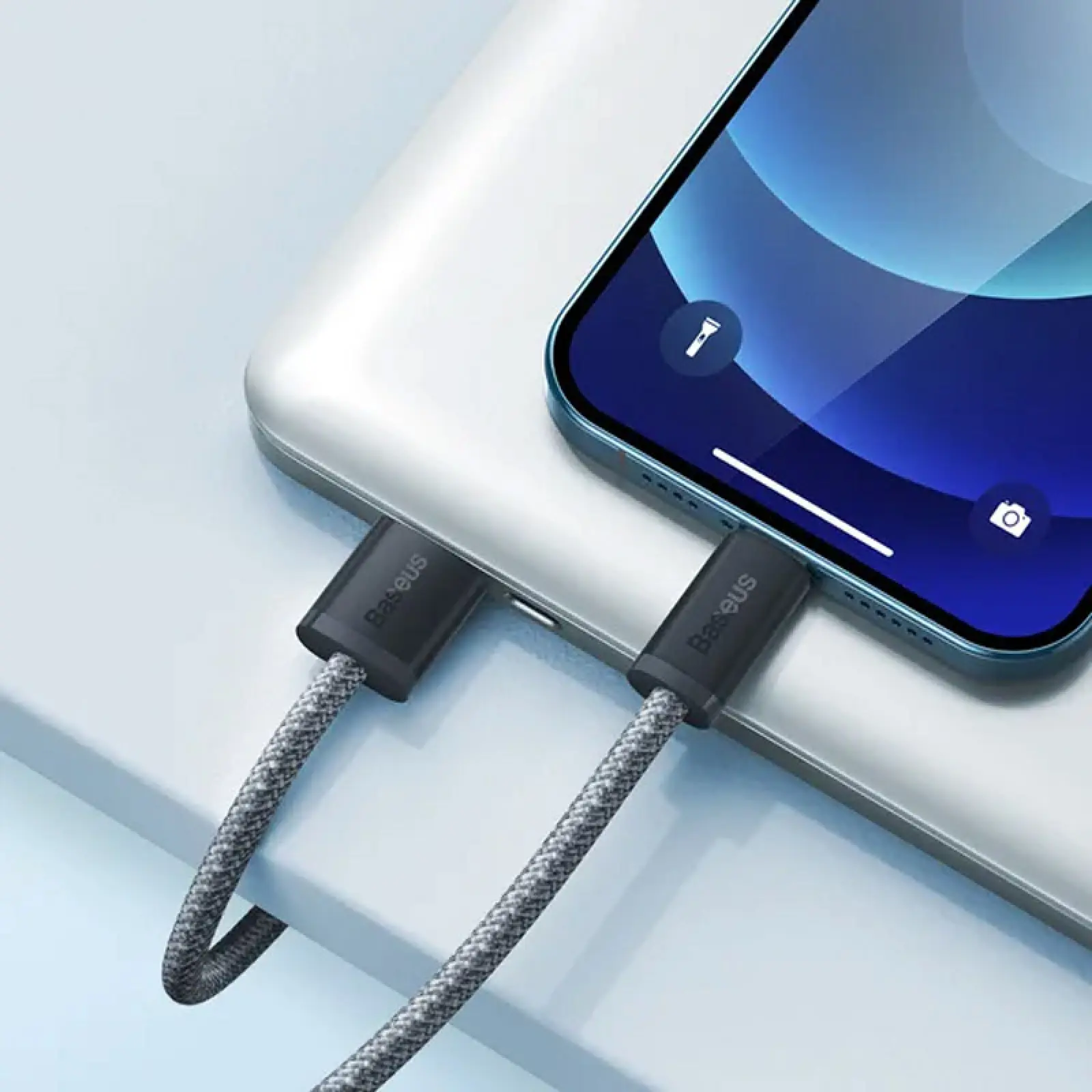 Дата кабель Baseus Dynamic Series USB to Lightning 2.4A (2m) (CALD00050), Slate Gray 3, купити оптом з доставкою