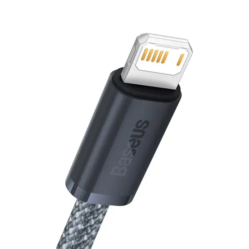 Дата кабель Baseus Dynamic Series USB to Lightning 2.4A (2m) (CALD00050), Slate Gray 7, купити оптом з доставкою